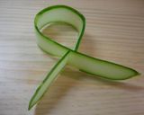 A picture of step 3 of Cucumber Ribbon Pinchos.