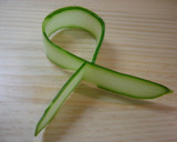 A picture of step 3 of Cucumber Ribbon Pinchos.