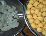 Foto del paso 1 de la receta: Anguriñas en pil pil de bacalao y garbanzos con calabacín