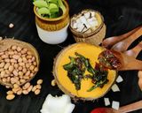 A picture of step 4 of Coconut Peanut Chutney.