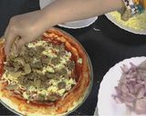 A picture of step 11 of Yummy kabab pizza recipe 😋 Without Oven.