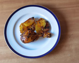 Foto del paso 7 de la receta: Pollo con patatas en airfryer