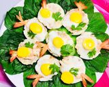 Hình bước làm 4 của món Tôm Thịt Hấp Trứng