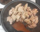 A picture of step 4 of Szechwan cola chicken.