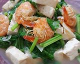Foto langkah ke 3 dari resep Tumis Sawi Tahu Udang.