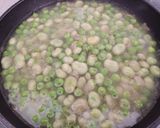 Foto del paso 1 de la receta: Guisantes con habitas y Huevos