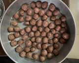 A picture of step 2 of Ragi mani kozhakkattai.