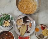 A picture of step 1 of Bissibelle - Sambhar Masala.
