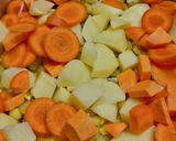 Vöröslencse- krémleves paprikával (vegán) recept fázis 1 fotója