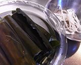 A picture of step 1 of Kombu Maki Rolls.