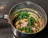 A picture of step 12 of Masoor Dal Bharta Bengali style.