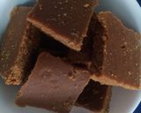 A picture of step 6 of Chocolate burfi.