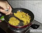 A picture of step 2 of Bengali sweet pulao.