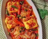 Foto langkah ke 4 dari resep Panggang Cucut Bumbu Merah.