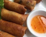 A picture of step 4 of Fried Glass Noodle Spring Rolls.
