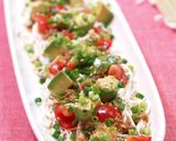 A picture of step 4 of Chinese Style Tofu Somen Noodles with Avocado and Tomato.