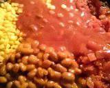 A picture of step 4 of Megas ( hamburger stew ).
