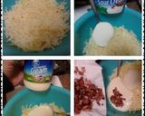 A picture of step 4 of Ladybirds Cheese and Bacon Damper Bake ..