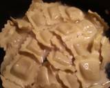 Artichoke filled raviolis with a lemon garlic cream sauce