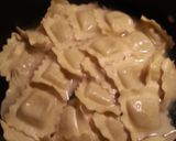 A picture of step 1 of Artichoke filled raviolis with a lemon garlic cream sauce.