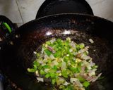 A picture of step 1 of Dry Gobhi Manchurian.