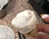 A picture of step 3 of Pizza cones.