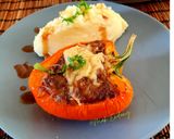 Foto langkah ke 10 dari resep Stuff peppers with Minced Beef and Mashed Potato.