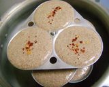 A picture of step 3 of Ragi Idli.