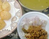A picture of step 5 of Pani Puris with Lamb Mince.