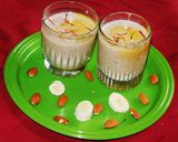 A picture of step 3 of Chia, Banana and Almond milk Zafrani.