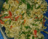 Foto del paso 2 de la receta: Tarta de sobra de arroz con verduras jamón y queso mozzarella