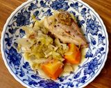 A picture of step 4 of German-style Braised Pork and Sauerkraut.