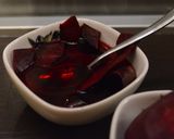 A picture of step 2 of Ukrainian Red Borshch (beetroot soup).