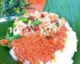 Foto langkah ke 4 dari resep Bubur Bali Bumbu Kacang#Bubuh Bali Mebase Kacang.