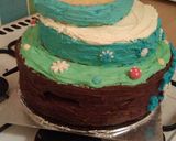A picture of step 12 of Vickys 'FROZEN' Cake - Decoration Idea.