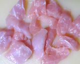 A picture of step 1 of Yuzu Pepper Flavored Japanese Leek and Chicken Tenders.