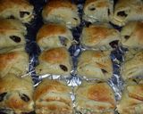 A picture of step 6 of Azie's Cheese Steak Croissants.