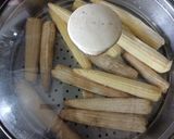A picture of step 1 of Crispy Spicy babycorn.