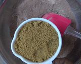 A picture of step 2 of Easy Eggless whole wheat chocolate cake.