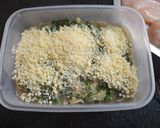 Foto del paso 3 de la receta: Milanesas de pechuga de pollo rellenas de acelga y jamón