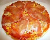 A picture of step 5 of Cured Ham Pizza.