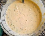 A picture of step 2 of Besan ka chilla.