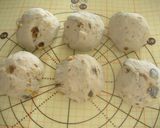 A picture of step 4 of Bread Machine Baked White Wine Bread with Walnuts and Raisins.