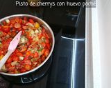 Foto del paso 4 de la receta: Pisto de Cherry con Huevo Poché
