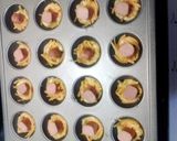 A picture of step 6 of cheesy corn dog bites.