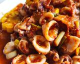 Foto langkah ke 8 dari resep Cumi saos pedas.