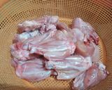 A picture of step 1 of Honey bbq wings.