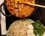 A picture of step 4 of Malaysia curry noodles (Laksa).