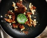 Aszalt paradicsomos-spenótos spagetti recept fázis 2 fotója