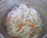 A picture of step 1 of Freeze-Dried Tofu and Soy Milk Soup.